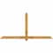 Ekena Millwork Eugene Rough Sawn Timber Gable Bracket, Western Red Cedar, 84"W x 42"H x 4"D x 4"F, 12/12 Pitch GBW084X42X0404EUG00RWR - alternate 1
